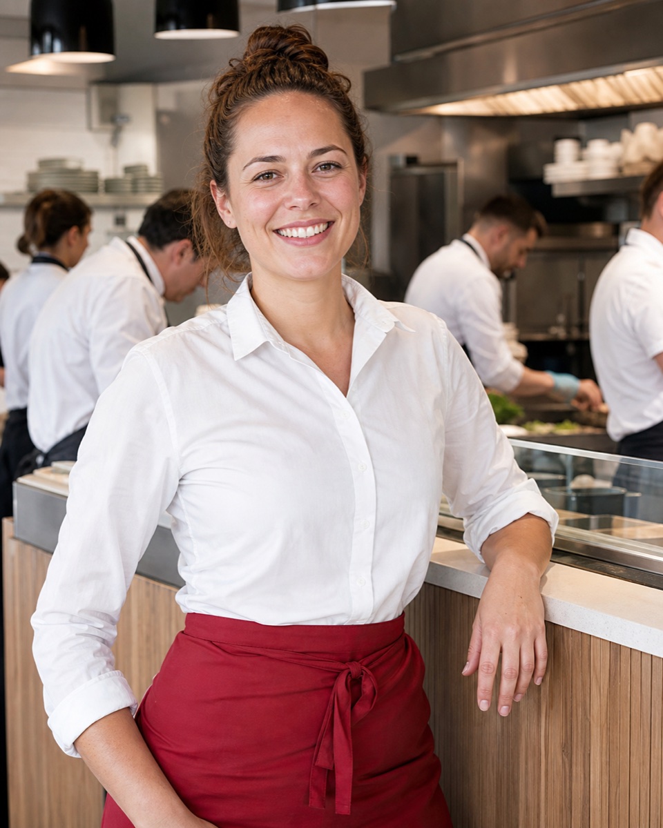 Responsabile di squadra in un ristorante moderno